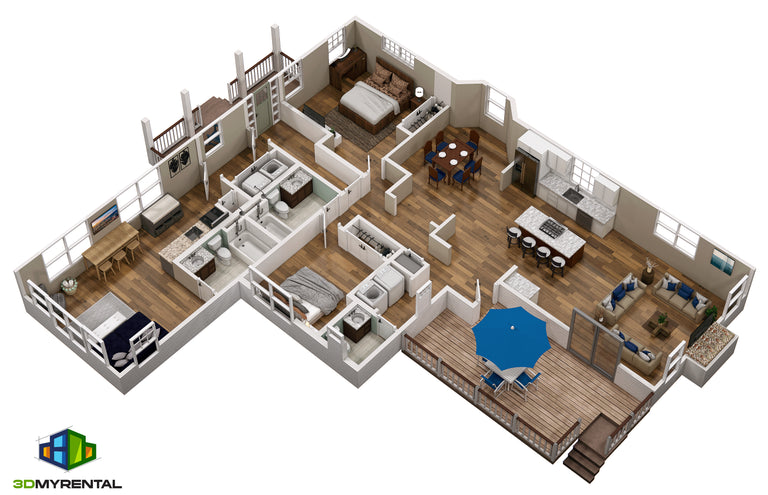 3D Floorplan Rendering