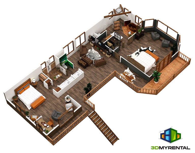 3D Floorplan Rendering
