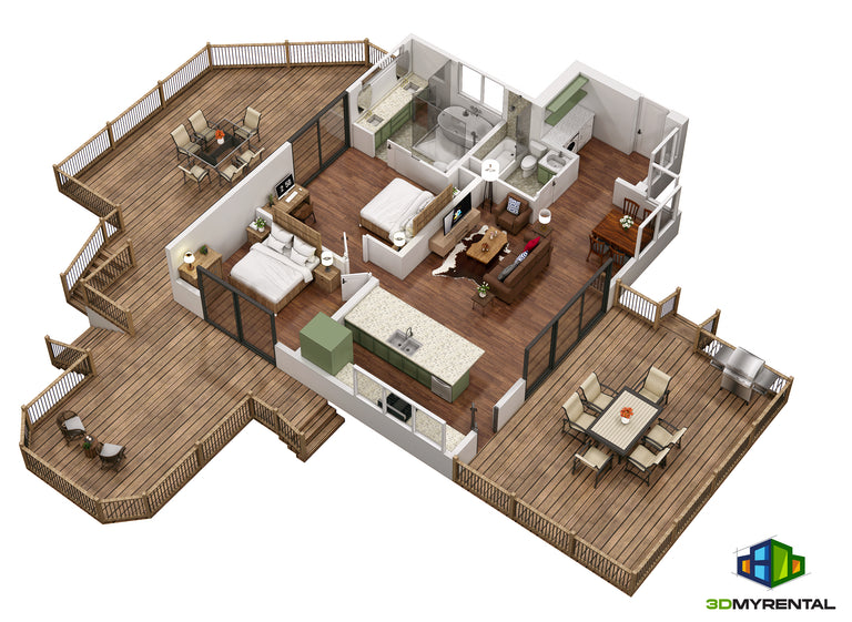 3D Floorplan Rendering