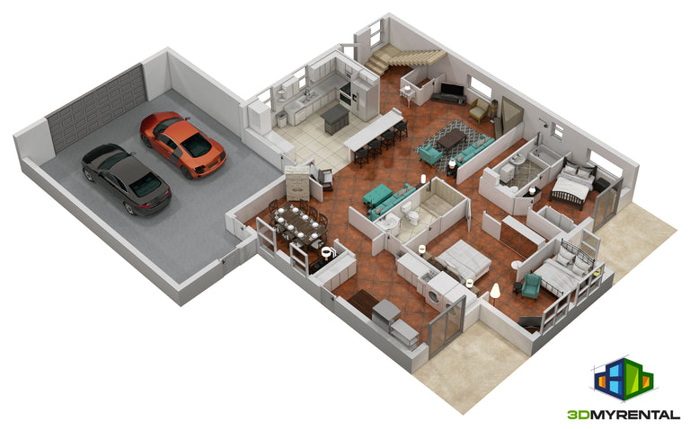 3D Floorplan Rendering